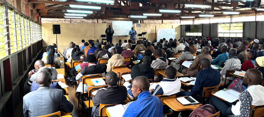 Echtes Training  in Afrika